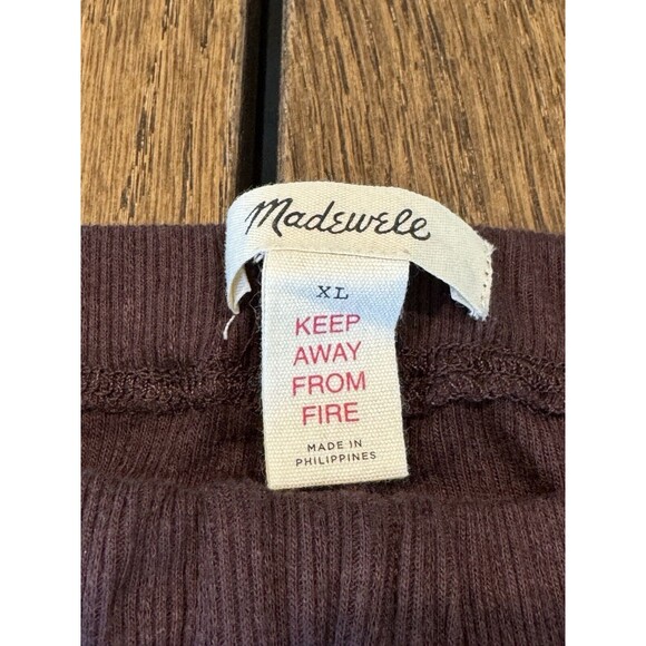 NWT Madewell Aretha Pointelle Pajama Set Women’s Size XL Chocolate Raisin - Picture 10 of 16